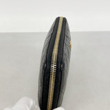 【6he5481】シャネル 長財布 マトラッセ キャビアスキン ブラック ゴールド金具【中古】レディース