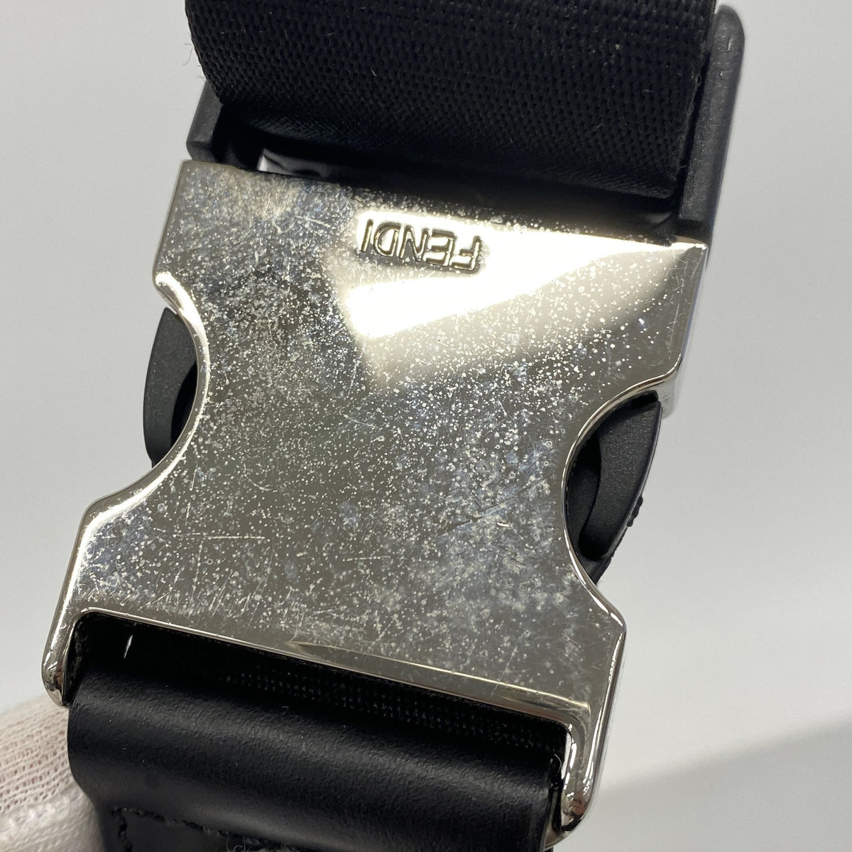 【6he5486】フェンディ ウエストバッグ ズッカ PVC レザー ブラウン シルバー金具【中古】レディース