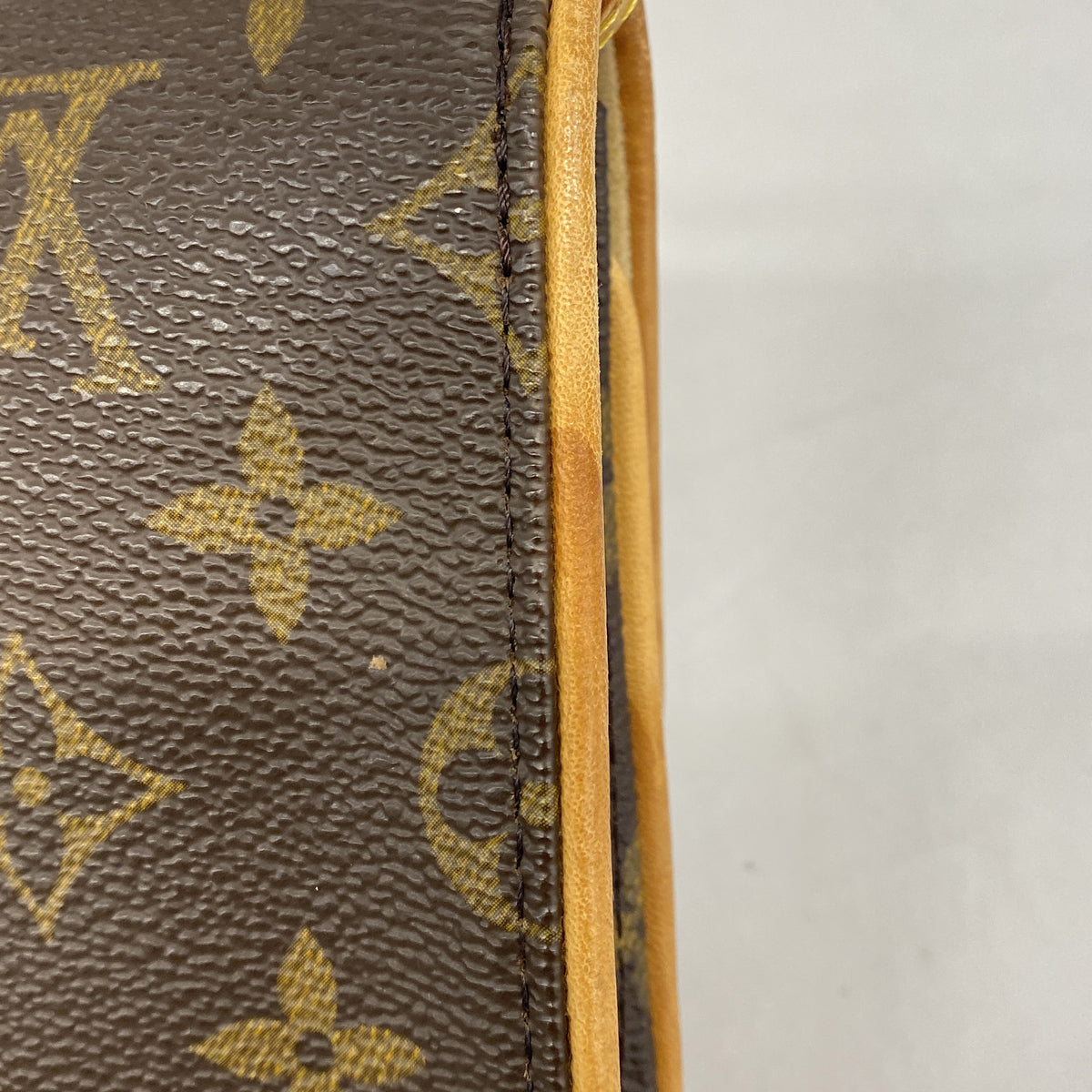 【6he5492】ルイヴィトン ショルダーバッグ モノグラム ポシェットツインGM M51852 ブラウン【中古】レディース