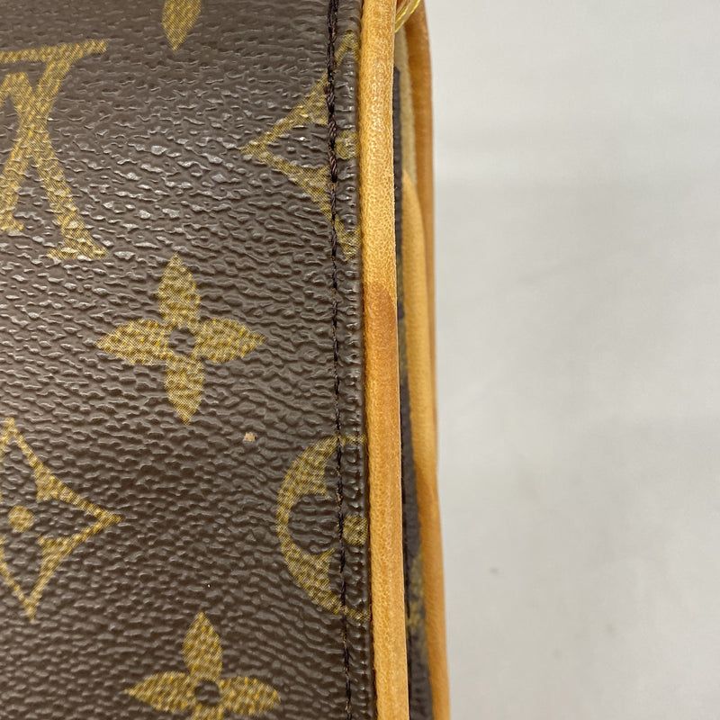 【6he5492】ルイヴィトン ショルダーバッグ モノグラム ポシェットツインGM M51852 ブラウン【中古】レディース