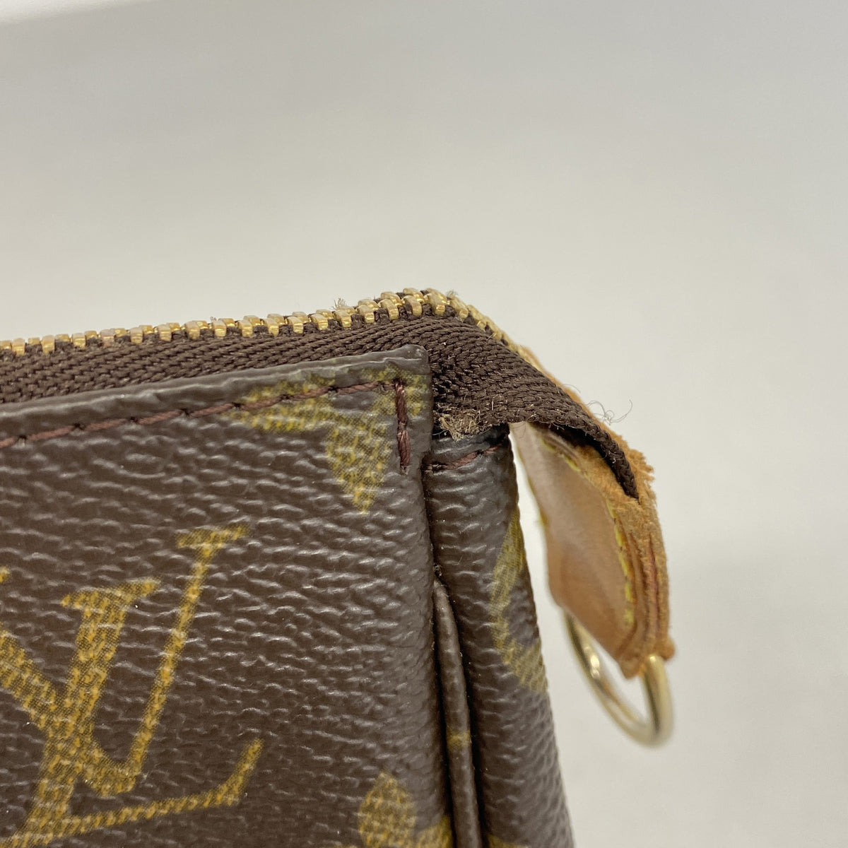 【6he5494】ルイヴィトン ポーチ モノグラム ポシェットアクセソワール M51980 ブラウン【中古】レディース