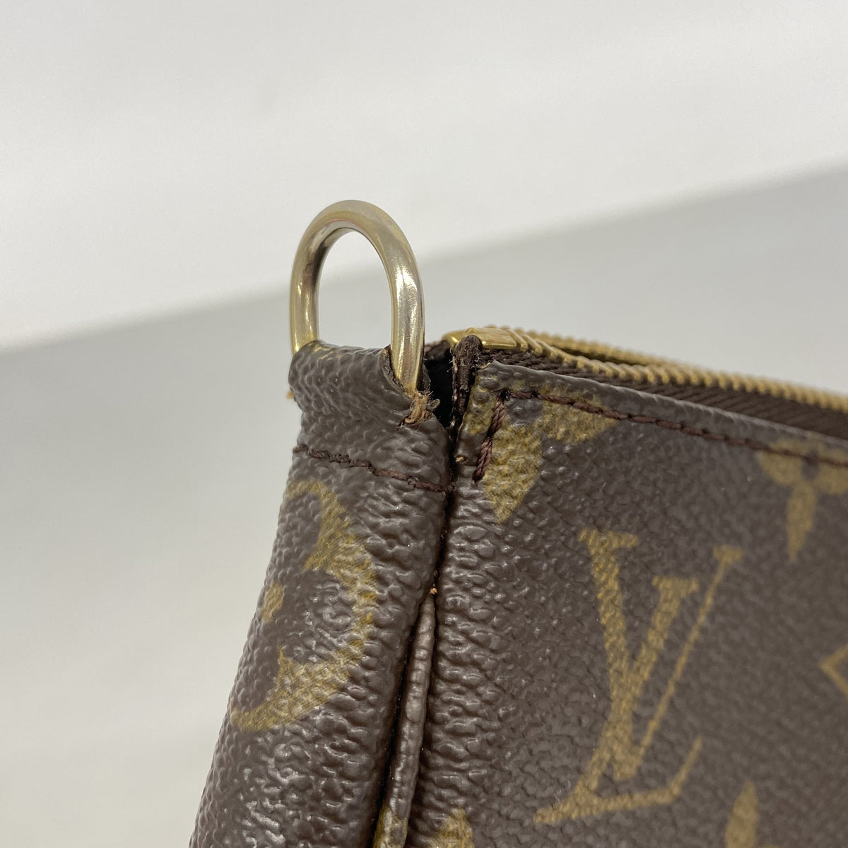 【6he5494】ルイヴィトン ポーチ モノグラム ポシェットアクセソワール M51980 ブラウン【中古】レディース