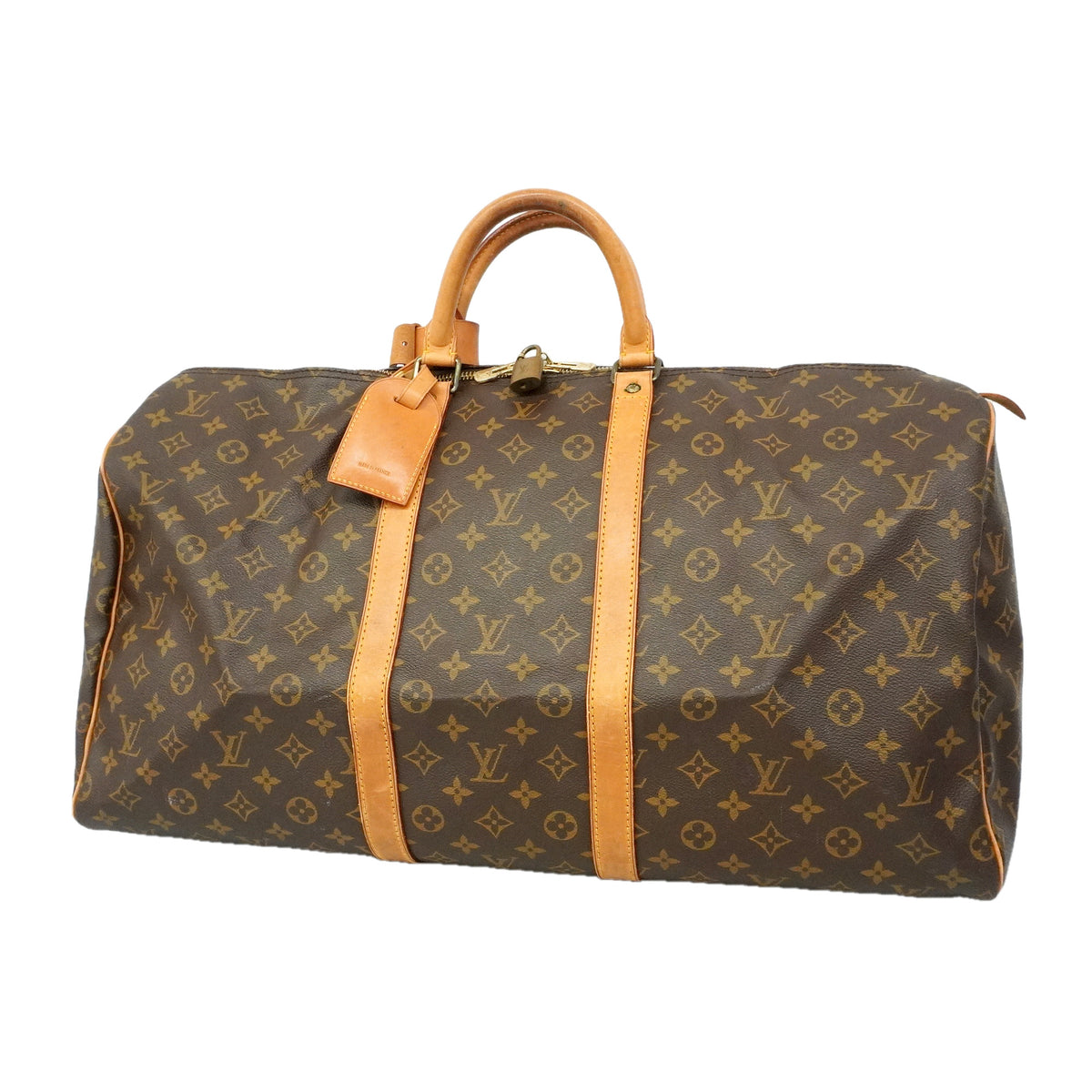 【6he5497】ルイヴィトン ボストンバッグ モノグラム キーポル55 M41424 ブラウン【中古】メンズ レディース ユニセックス