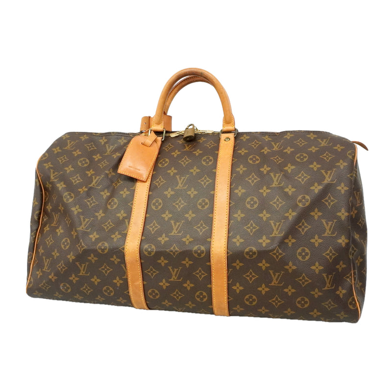 【6he5497】ルイヴィトン ボストンバッグ モノグラム キーポル55 M41424 ブラウン【中古】メンズ レディース ユニセックス