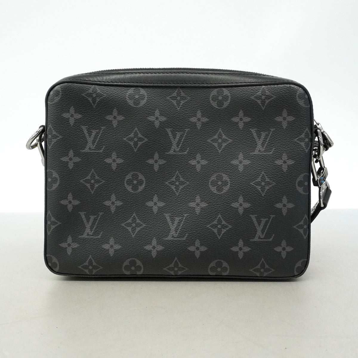 【6he5500】ルイヴィトン ショルダーバッグ モノグラム・エクリプス リバース トリオメッセンジャー M69443 ブラック グレー【中古】メンズ