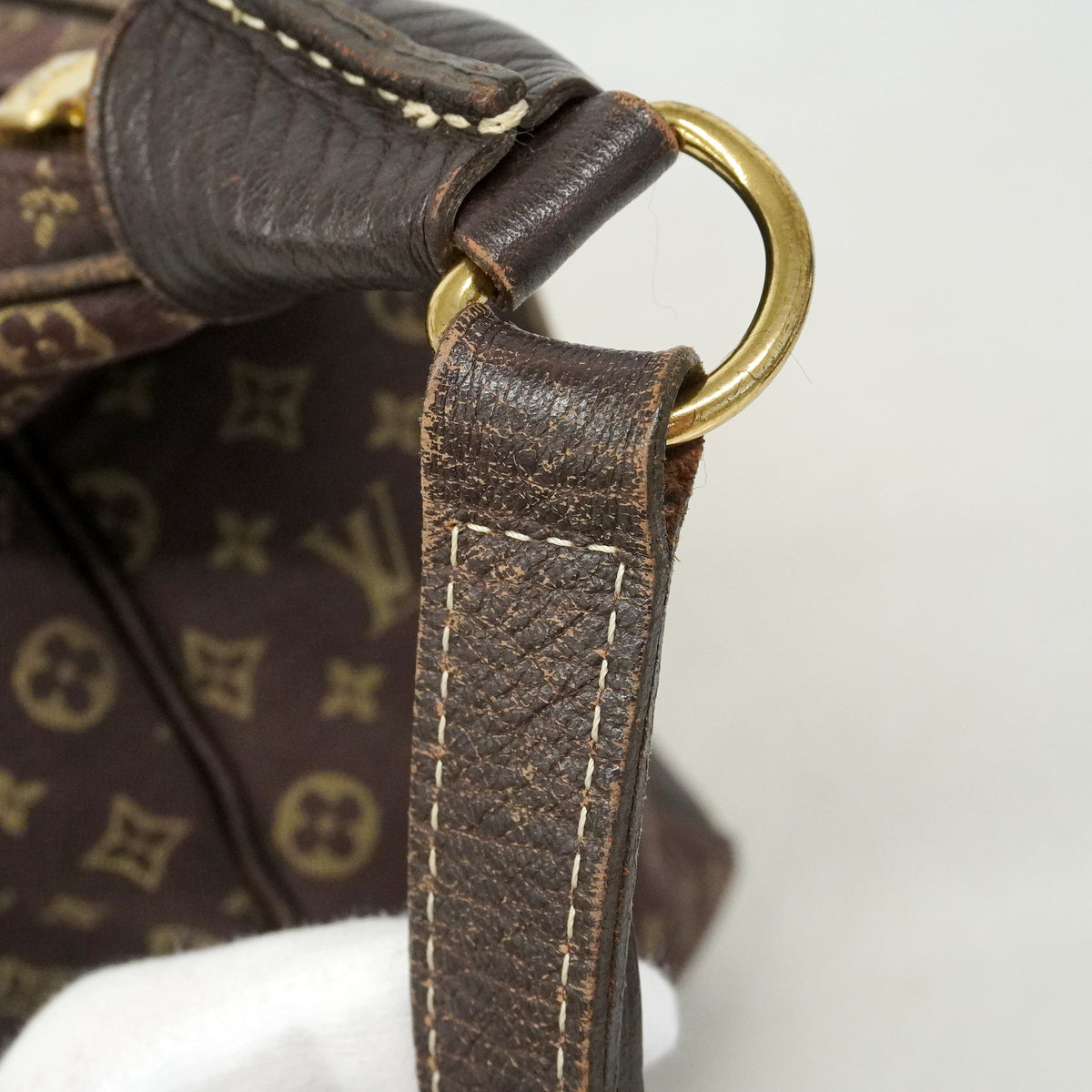 【6he5503】ルイヴィトン ショルダーバッグ モノグラム・ミニラン ブローニュ M95225 エベヌ【中古】レディース