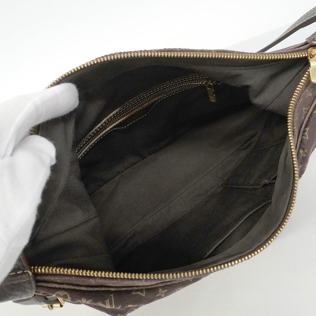 【6he5503】ルイヴィトン ショルダーバッグ モノグラム・ミニラン ブローニュ M95225 エベヌ【中古】レディース