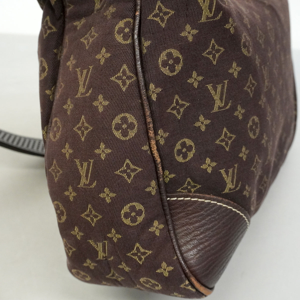 【6he5503】ルイヴィトン ショルダーバッグ モノグラム・ミニラン ブローニュ M95225 エベヌ【中古】レディース
