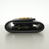【6he5508】グッチ キーケース GGマーモント 435305 レザー ブラック ゴールド金具【中古】メンズ レディース ユニセックス