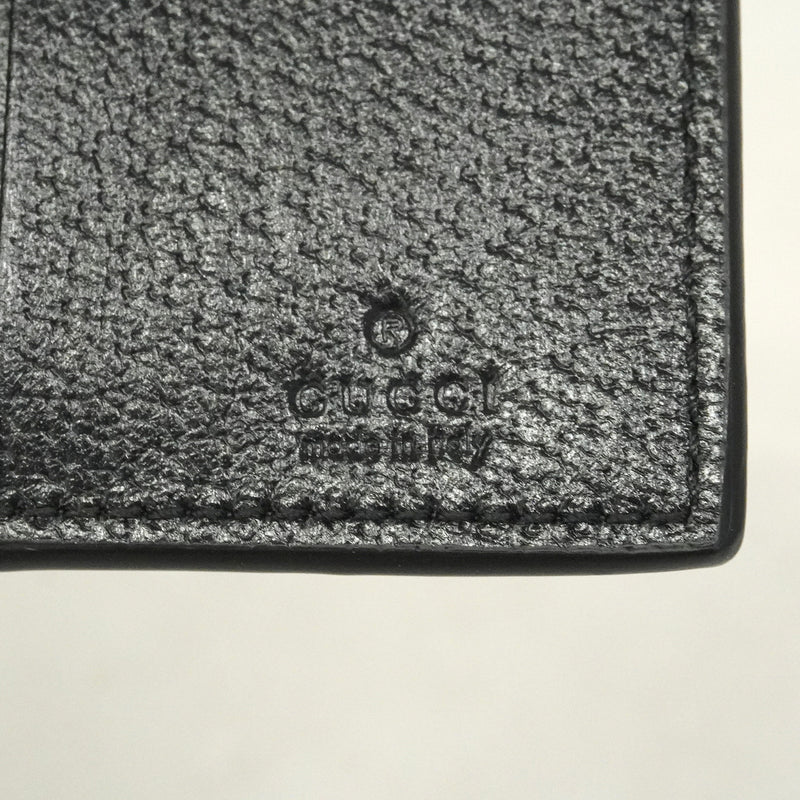 【6he5508】グッチ キーケース GGマーモント 435305 レザー ブラック ゴールド金具【中古】メンズ レディース ユニセックス