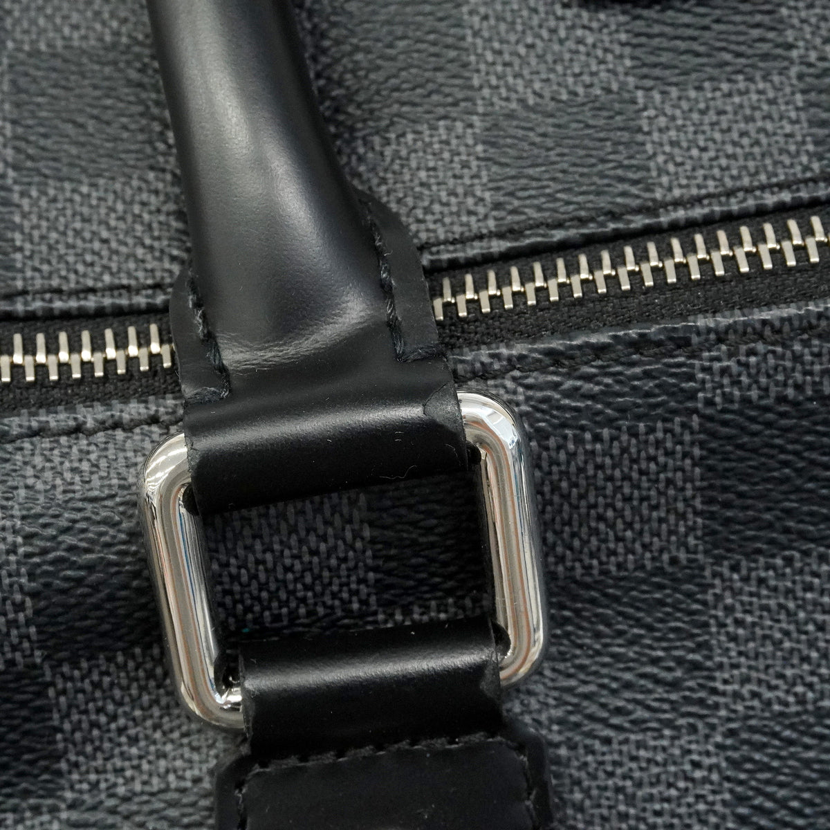 【6he5511】ルイヴィトン ボストンバッグ ダミエ・グラフィット ロードスター50 N48189 ブラック【中古】メンズ