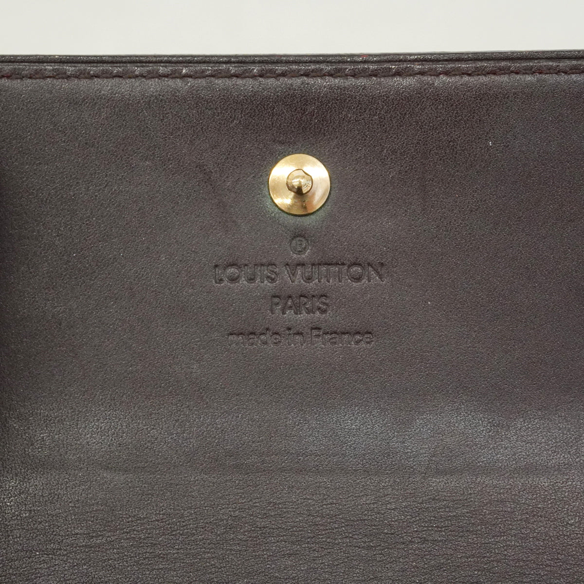 【6he5513】ルイヴィトン 三つ折り財布 ヴェルニ ポルトフォイユエリーズ M93523 アマラント【中古】レディース