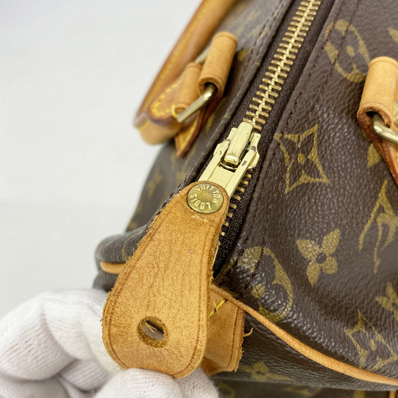 【6he5521】ルイヴィトン ハンドバッグ モノグラム スピーディ25 M41109 ブラウン【中古】レディース