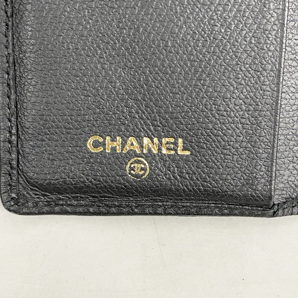 【6he5526】シャネル カードケース ココボタン レザー ブラック ゴールド金具【中古】レディース