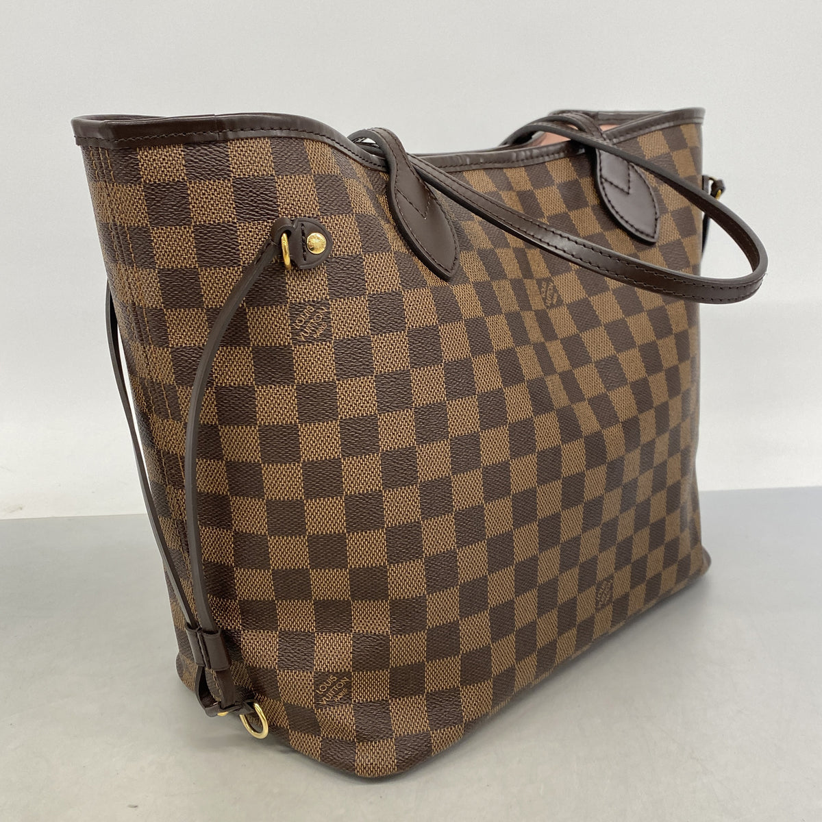 【6he5531】ルイヴィトン トートバッグ ダミエ ネヴァーフルMM N40598 エベヌ ローズバレリーヌ【中古】レディース