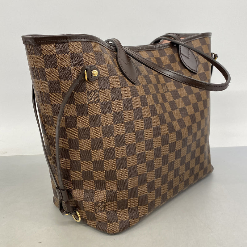 【6he5531】ルイヴィトン トートバッグ ダミエ ネヴァーフルMM N40598 エベヌ ローズバレリーヌ【中古】レディース