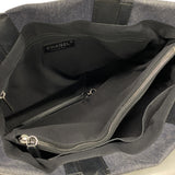 【6he5537】シャネル ハンドバッグ デニム グレー シルバー金具 2wayバッグ【中古】レディース