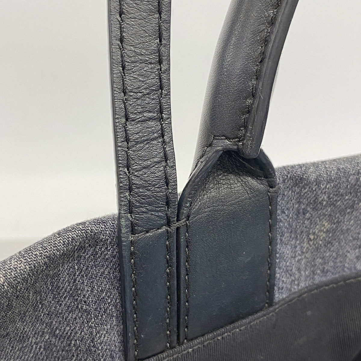 【6he5537】シャネル ハンドバッグ デニム グレー シルバー金具 2wayバッグ【中古】レディース