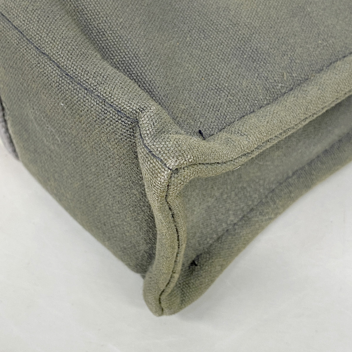 【6he5538】エルメス トートバッグ フールトゥPM キャンバス グレー シルバー金具【中古】メンズ レディース ユニセックス