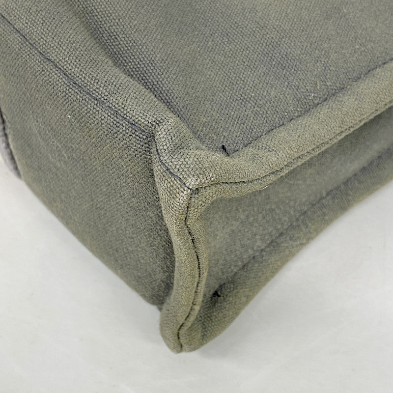 【6he5538】エルメス トートバッグ フールトゥPM キャンバス グレー シルバー金具【中古】メンズ レディース ユニセックス