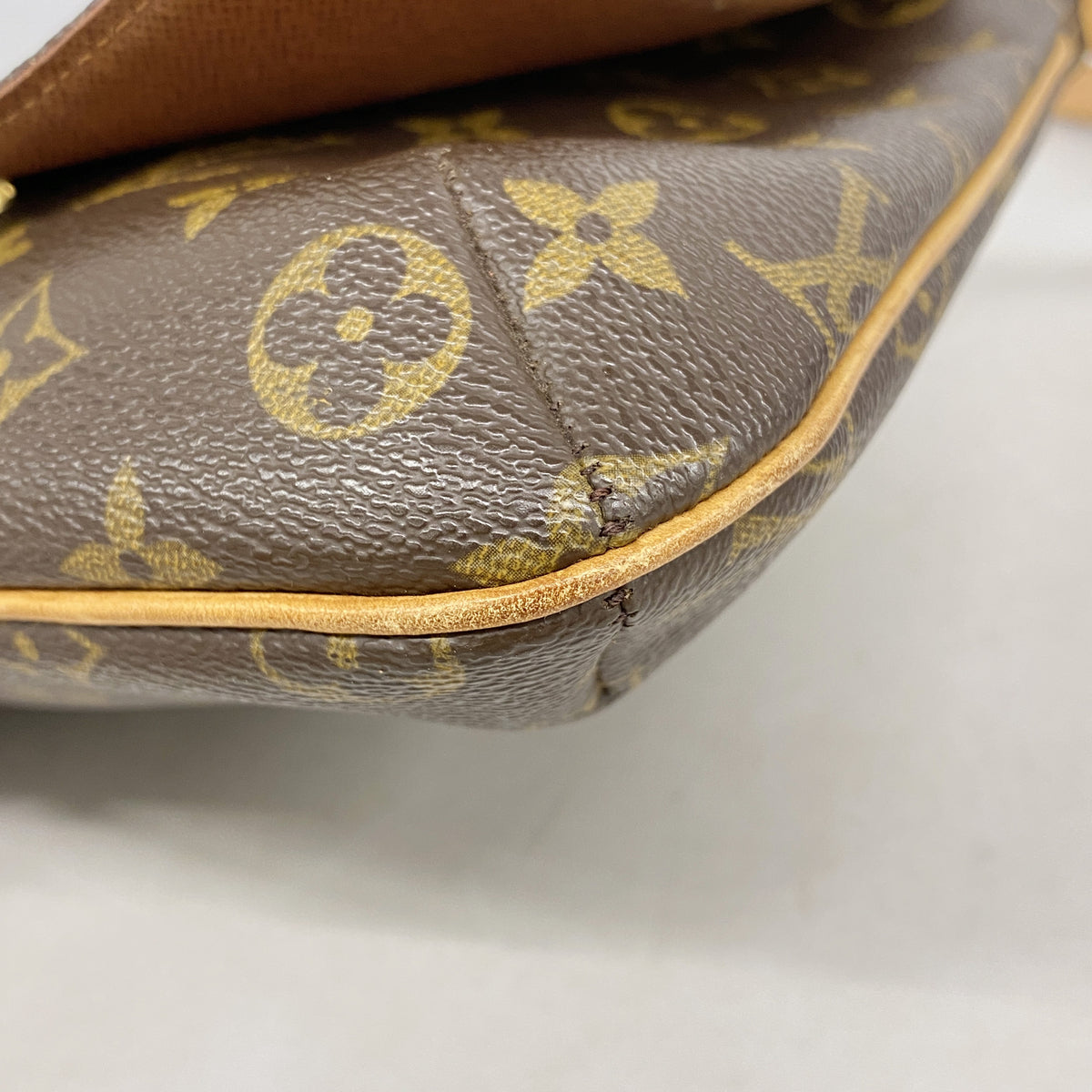 【6he5541】ルイヴィトン ショルダーバッグ モノグラム ミュゼットサルサロングストラップ M51387 ブラウン【中古】レディース