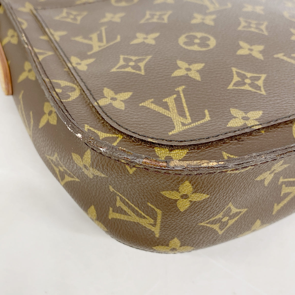 【6he5542】ルイヴィトン ショルダーバッグ モノグラム サンクルーGM M51242 ブラウン【中古】レディース