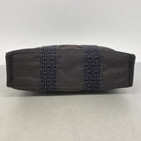 【6he5546】エルメス トートバッグ エールラインPM ナイロン グレー シルバー金具【中古】レディース