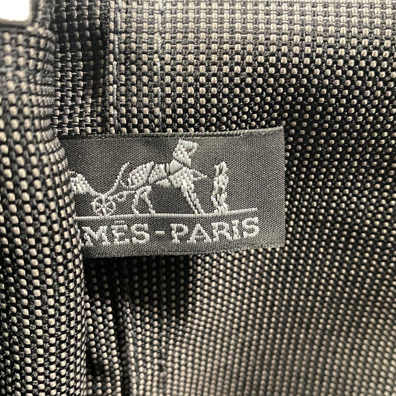 【6he5546】エルメス トートバッグ エールラインPM ナイロン グレー シルバー金具【中古】レディース