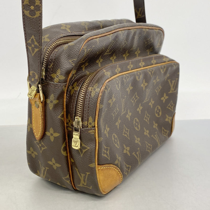 【6he5550】ルイヴィトン ショルダーバッグ モノグラム ナイル M45244 ブラウン【中古】レディース