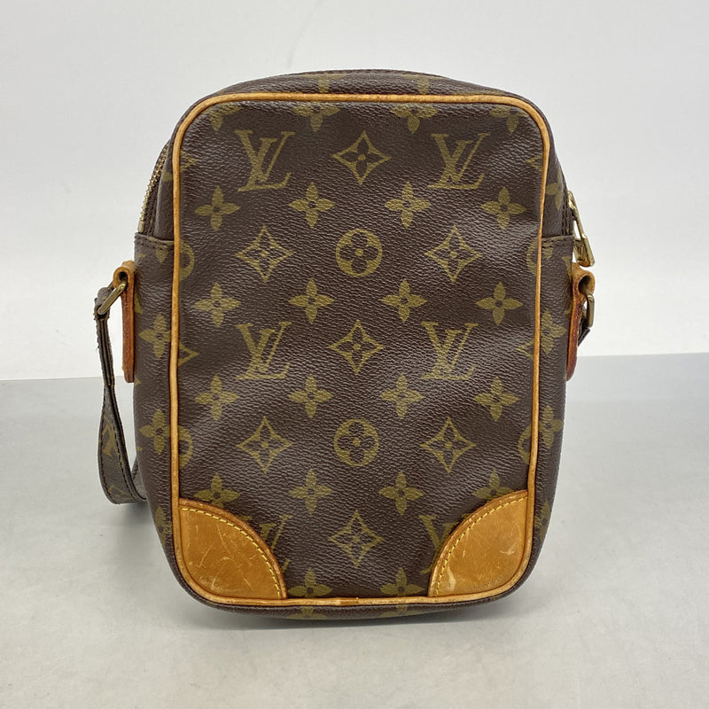 【6he5551】ルイヴィトン ショルダーバッグ モノグラム ダヌーブ M45266 ブラウン【中古】レディース