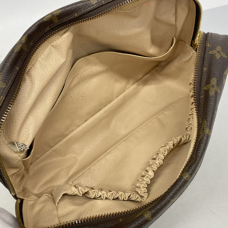 【6he5552】ルイヴィトン ポーチ モノグラム トゥルーストワレット28 M47522 ブラウン【中古】レディース