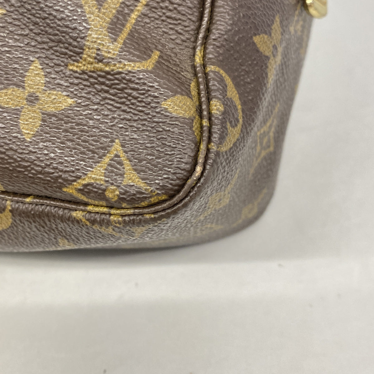 【6he5552】ルイヴィトン ポーチ モノグラム トゥルーストワレット28 M47522 ブラウン【中古】レディース