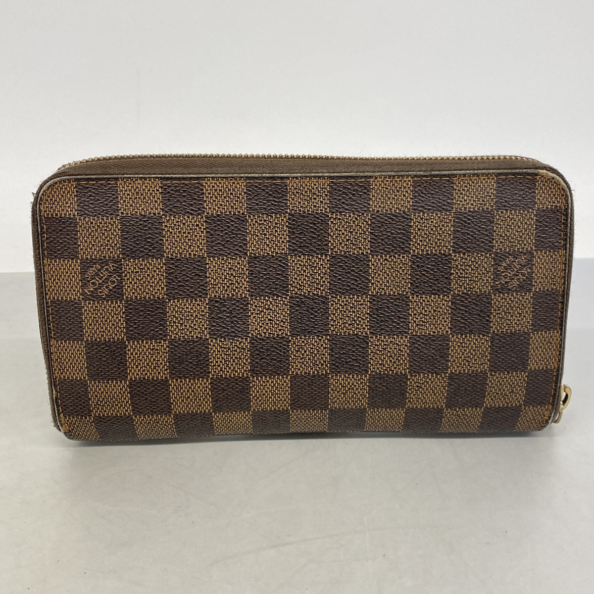 【6he5553】ルイヴィトン 長財布 ダミエ ジッピーオーガナイザー N60003 エベヌ【中古】メンズ