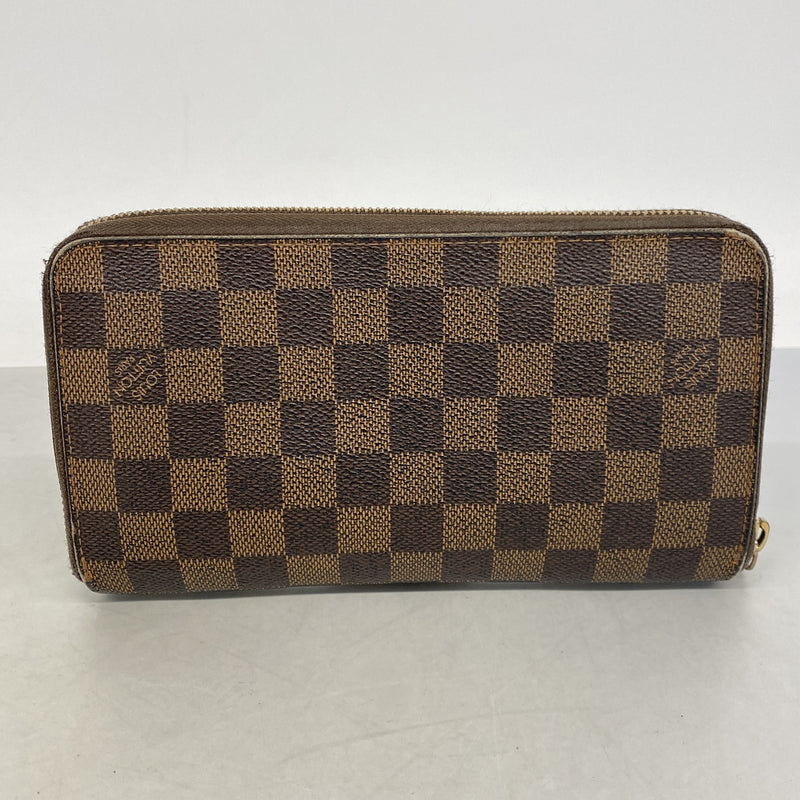【6he5553】ルイヴィトン 長財布 ダミエ ジッピーオーガナイザー N60003 エベヌ【中古】メンズ