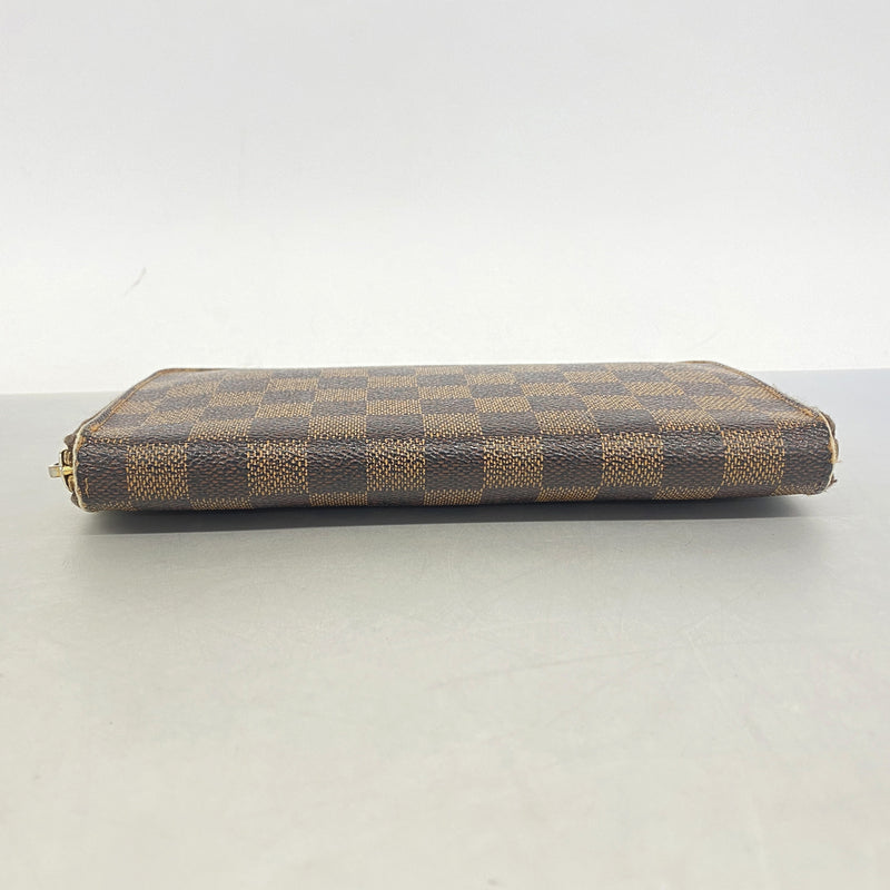 【6he5553】ルイヴィトン 長財布 ダミエ ジッピーオーガナイザー N60003 エベヌ【中古】メンズ