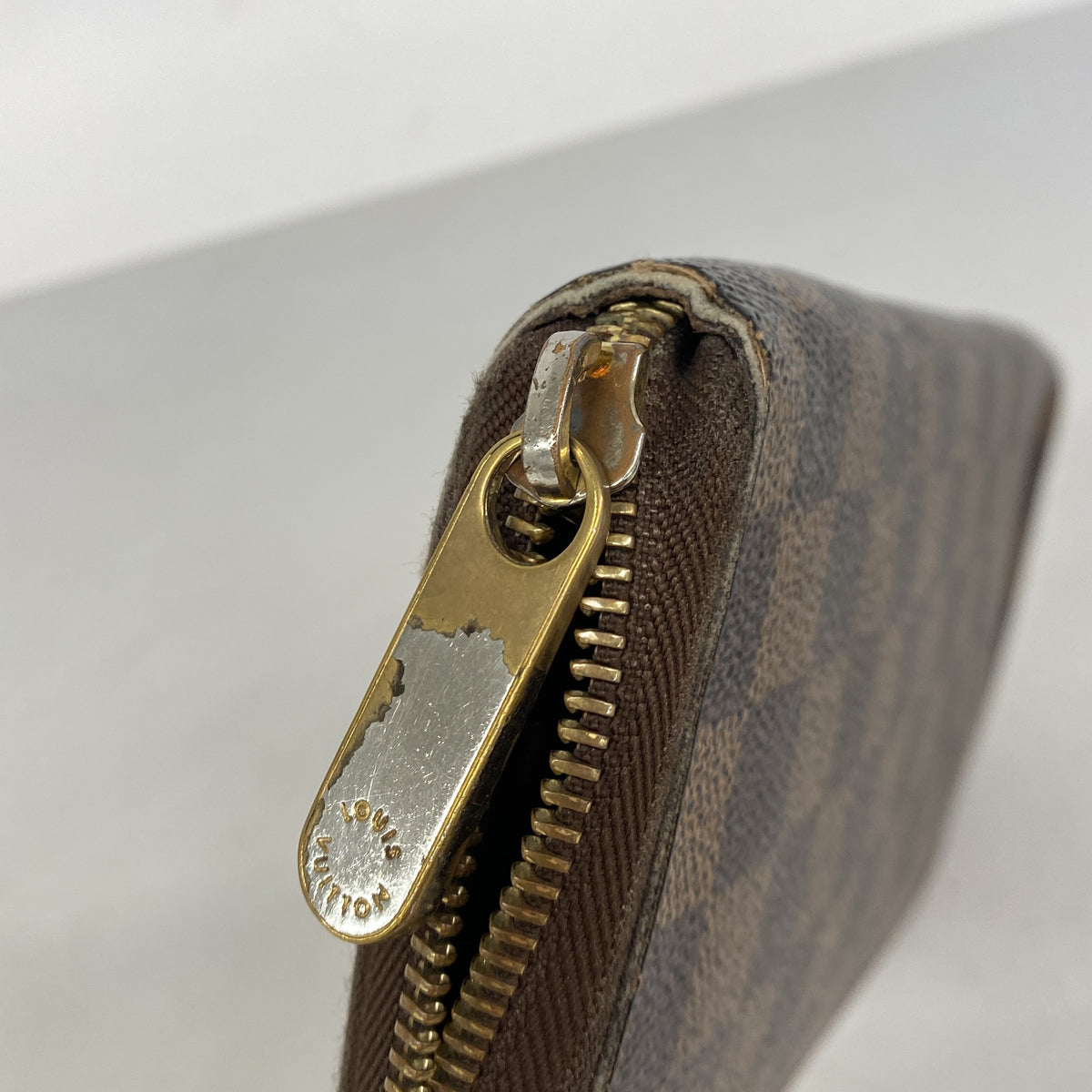 【6he5553】ルイヴィトン 長財布 ダミエ ジッピーオーガナイザー N60003 エベヌ【中古】メンズ