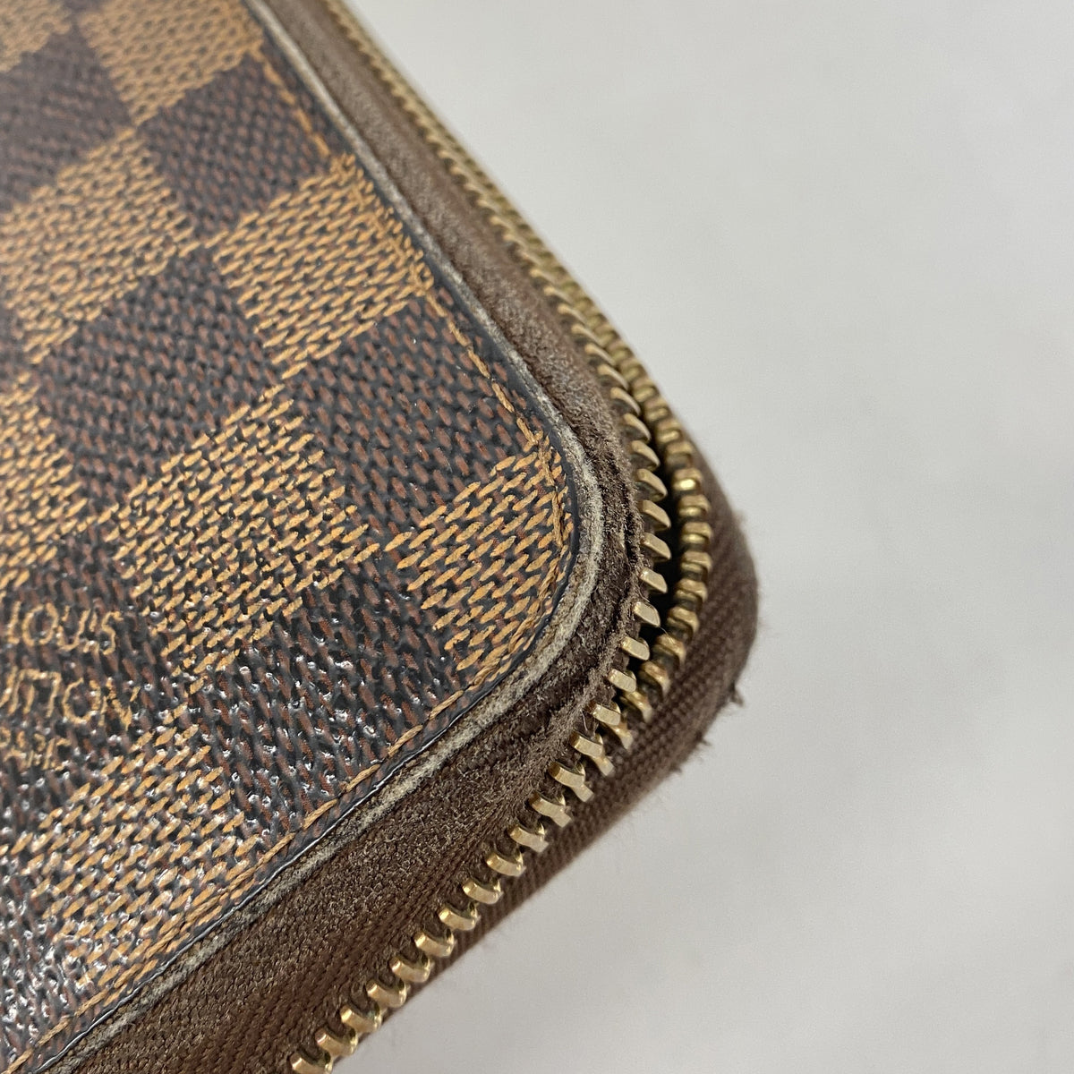 【6he5553】ルイヴィトン 長財布 ダミエ ジッピーオーガナイザー N60003 エベヌ【中古】メンズ