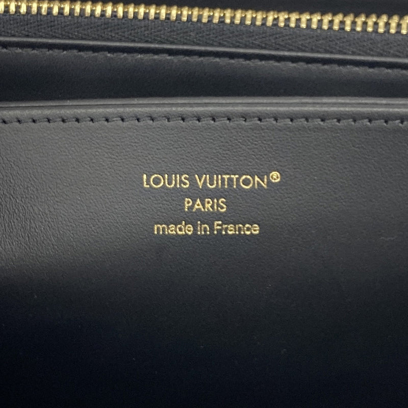 【6he5555】ルイヴィトン 長財布 モノグラムエンボス ジッピーウォレット M81510 ノワール【中古】レディース
