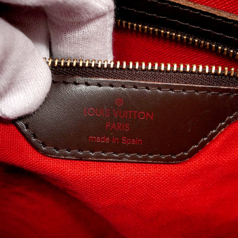 【6he5559】ルイヴィトン トートバッグ ダミエ カバリヴィントン N41108 エベヌ【中古】レディース