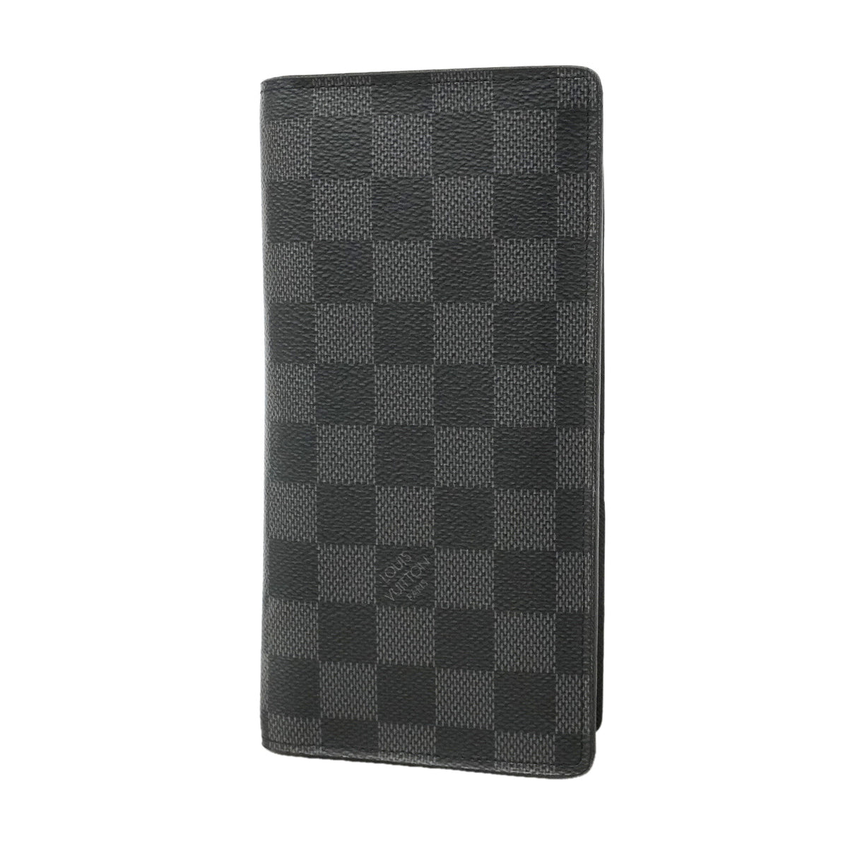 【6he5565】ルイヴィトン 長財布 ダミエ・グラフィット ポルトフォイユブラザ N62665 ブラック グレー【中古】メンズ