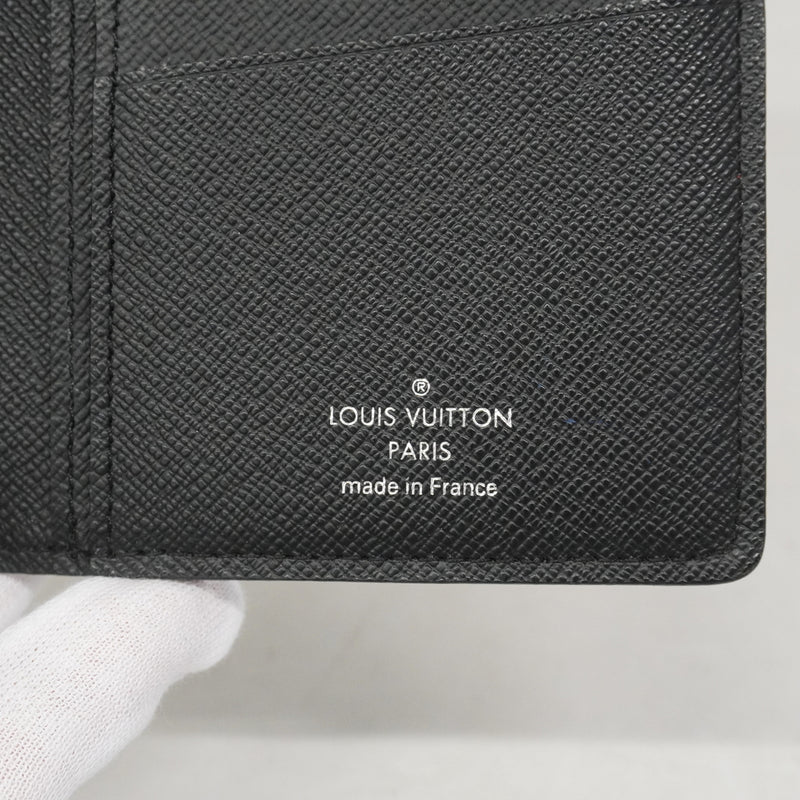 【6he5565】ルイヴィトン 長財布 ダミエ・グラフィット ポルトフォイユブラザ N62665 ブラック グレー【中古】メンズ