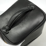 【6he5567】シャネル バニティバッグ ビコローレ ラムスキン ブラック ゴールド金具【中古】レディース
