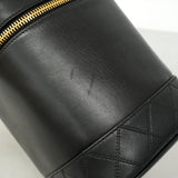 【6he5567】シャネル バニティバッグ ビコローレ ラムスキン ブラック ゴールド金具【中古】レディース