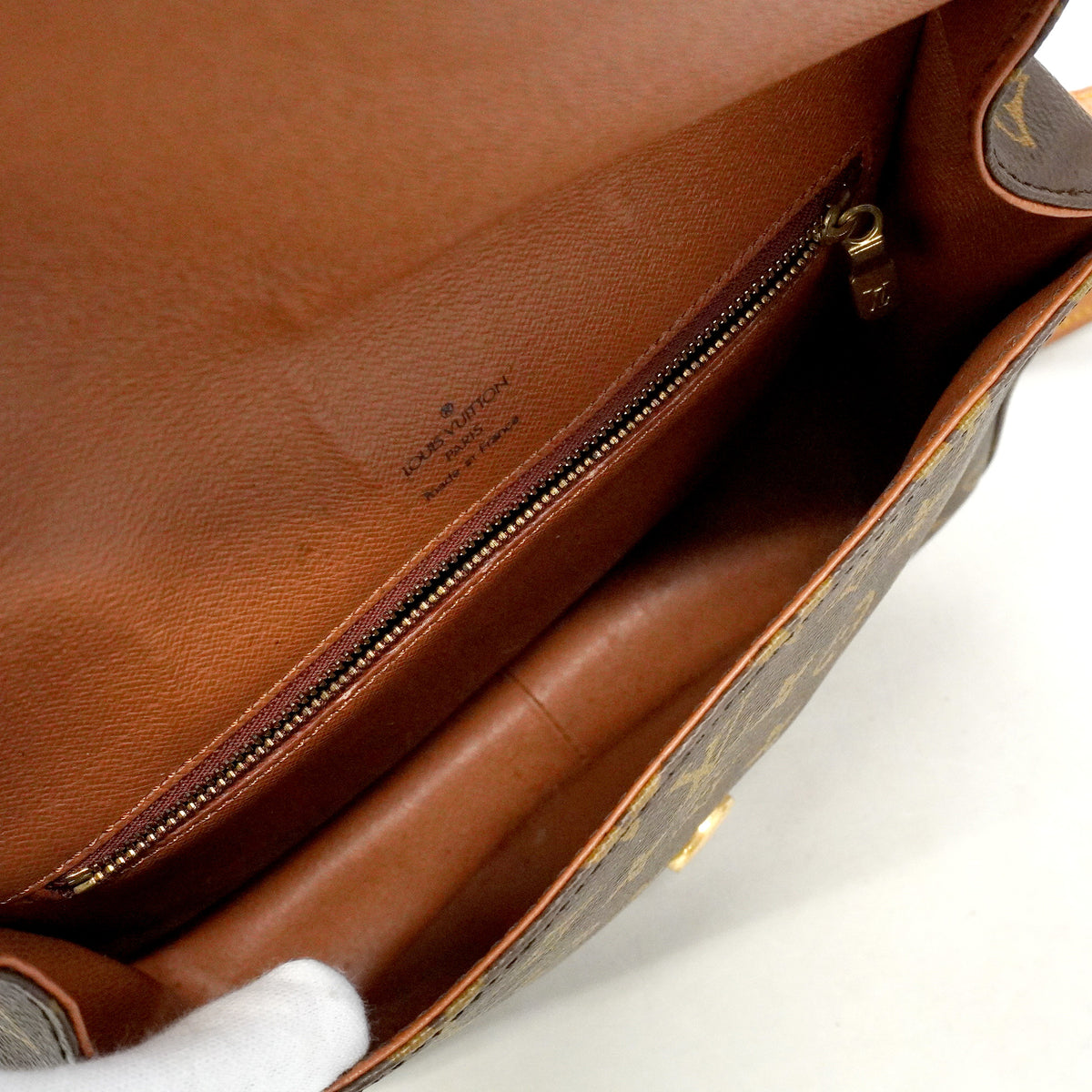 【6he5570】ルイヴィトン ショルダーバッグ モノグラム サンクルーGM M51242 ブラウン【中古】レディース