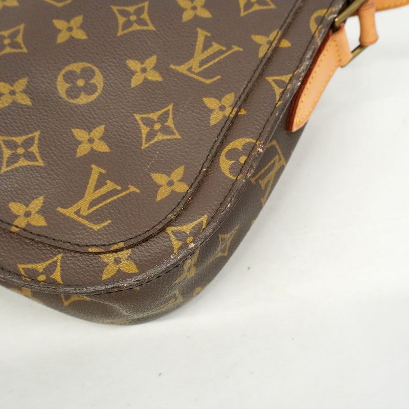 【6he5570】ルイヴィトン ショルダーバッグ モノグラム サンクルーGM M51242 ブラウン【中古】レディース