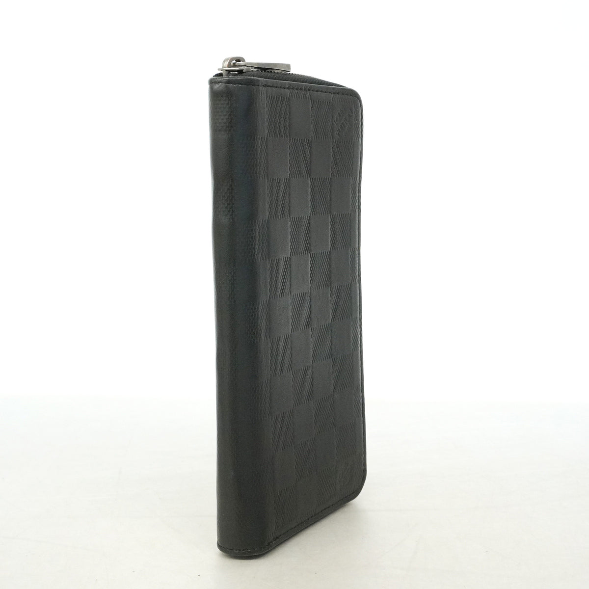 【6he5574】ルイヴィトン 長財布 ダミエ・アンフィニ ジッピーウォレットヴェルティカル N63548 オニキス 【中古】レディース
