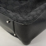 【6he5576】グッチ トートバッグ GGキャンバス 115015 キャンバス ブラック シルバー金具【中古】レディース