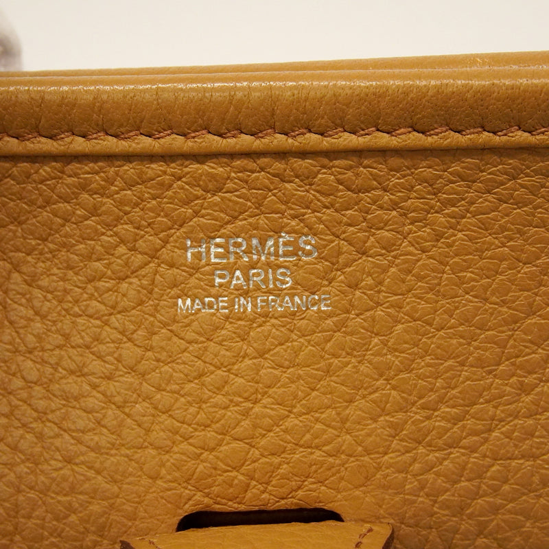 【6he5578】エルメス ショルダーバッグ エヴリン1PM トリヨンクレマンス タバックキャメル シルバー金具 □K刻印【中古】レディース