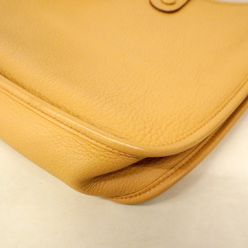 【6he5578】エルメス ショルダーバッグ エヴリン1PM トリヨンクレマンス タバックキャメル シルバー金具 □K刻印【中古】レディース