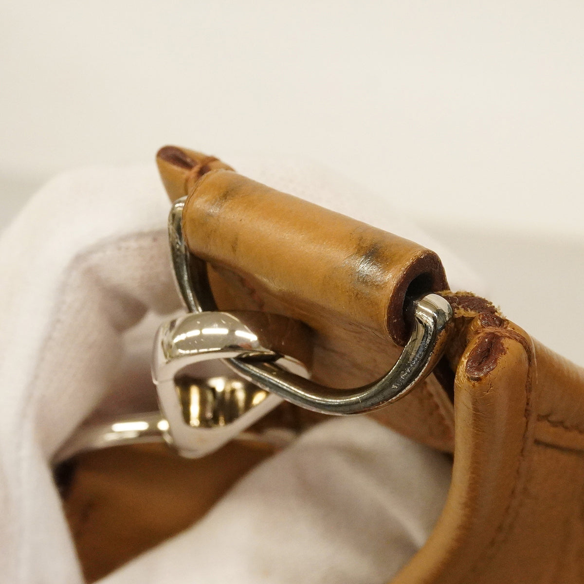 【6he5578】エルメス ショルダーバッグ エヴリン1PM トリヨンクレマンス タバックキャメル シルバー金具 □K刻印【中古】レディース